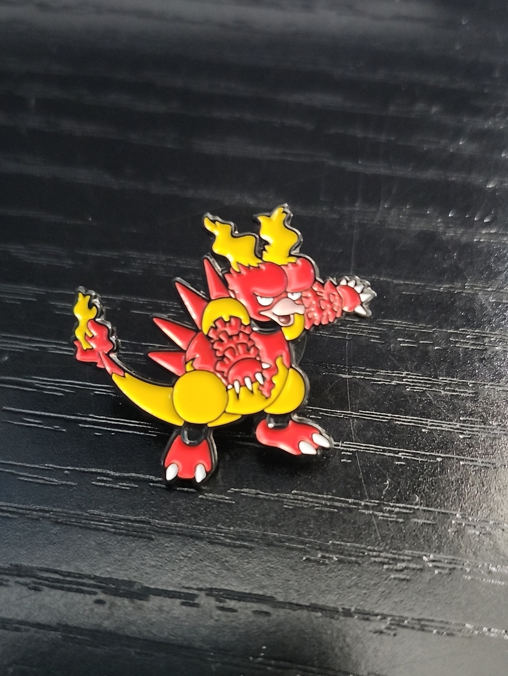 Pokemon Magmar Inspired Enamel Pin